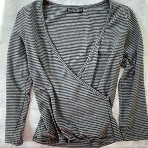 Striped Cotton On Top with low neckline